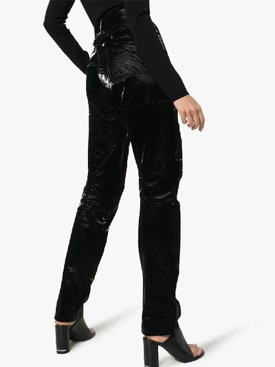 Shop Alyx 1017  9sm Crinkled Patent Trousers In Black