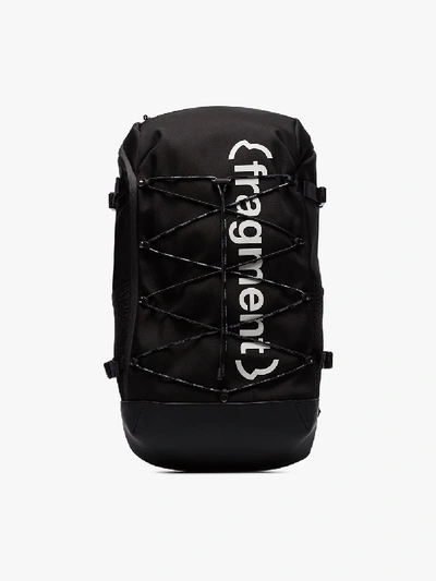 Shop Moncler Genius X Fragment Black Logo Backpack
