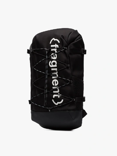 Shop Moncler Genius X Fragment Black Logo Backpack