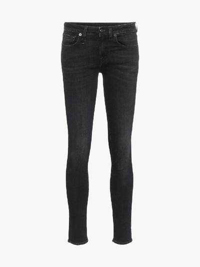 Shop R13 X Alison Mosshart Stretch Skinny Jeans In Black