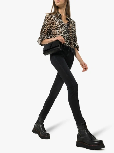 Shop R13 X Alison Mosshart Stretch Skinny Jeans In Black