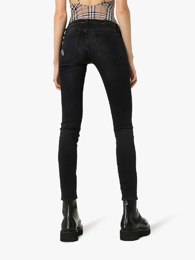 Shop R13 X Alison Mosshart Stretch Skinny Jeans In Black