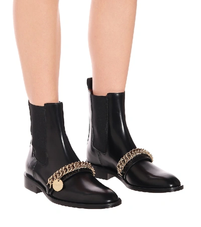 Shop Givenchy Embellished Leather Ankle Boots In Black