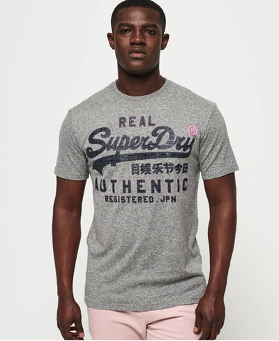 Shop Superdry Reactive Classic T-shirt In Light Grey