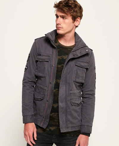 Superdry Hero Rookie Military Jacket In Dark Grey | ModeSens