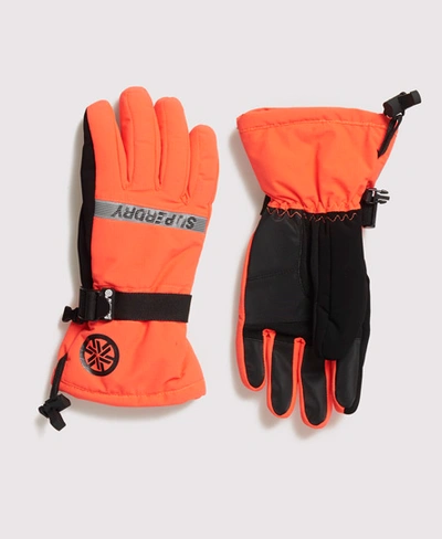 Shop Superdry Ultimate Snow Rescue Gloves In Orange