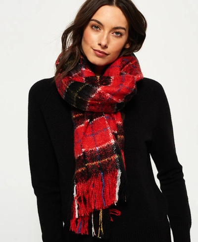 Superdry Super Orkney Scarf In Red | ModeSens
