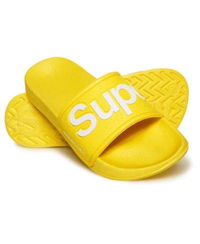 Superdry Eva Pool Sliders In Yellow | ModeSens
