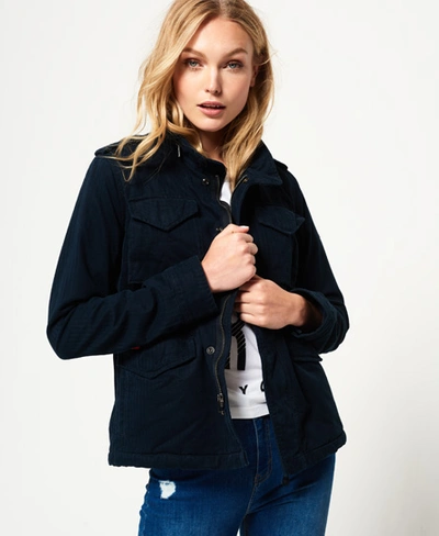 Superdry Winter Rookie Military Jacket In Navy | ModeSens