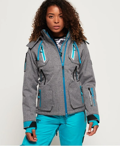 Shop Superdry Ultimate Snow Action Jacket In Grey