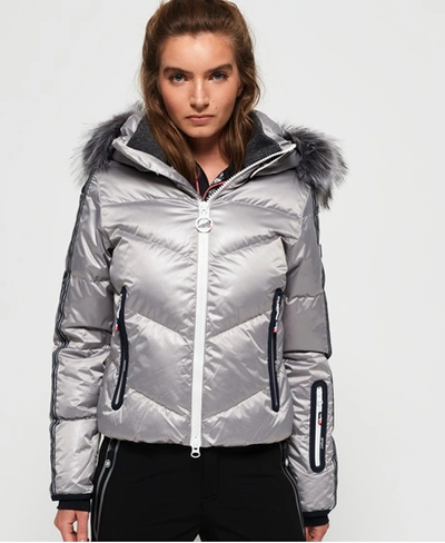 Superdry Sd Glacier Down Ski Jacket In Silver | ModeSens