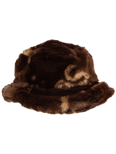 Shop Gcds Baroque Hat In Marrone
