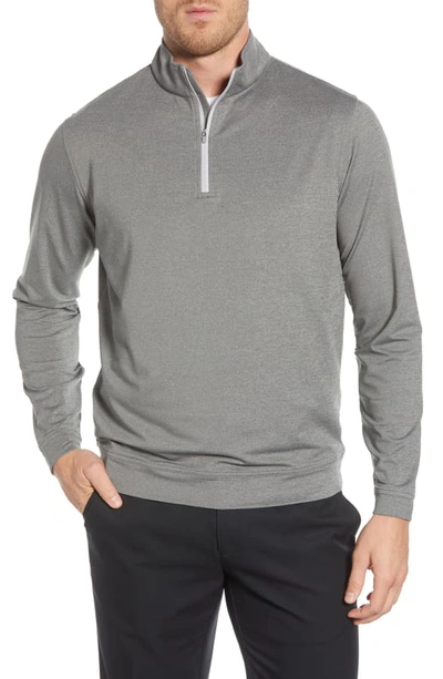 Shop Peter Millar Perth Quarter Zip Performance Pullover In Smoke