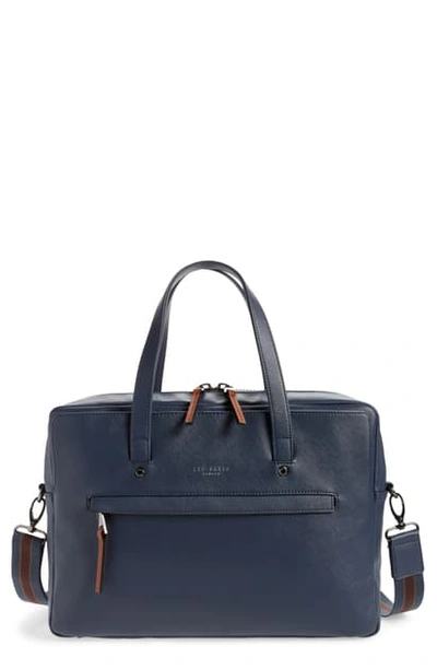 Shop Ted Baker Clownz Document Bag In Navy