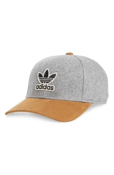 Shop Adidas Originals Originals Baseball Cap In Medium Grey