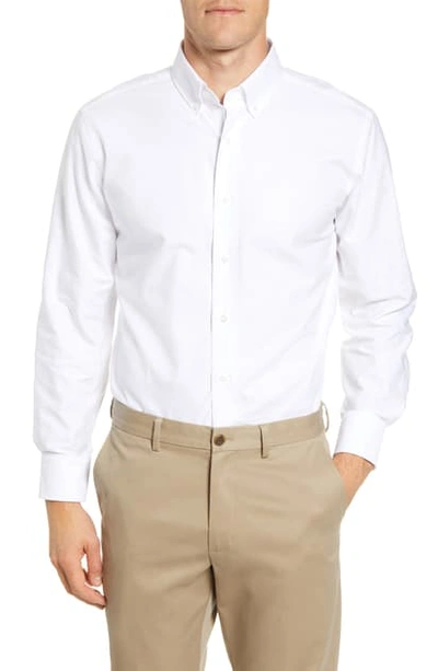 Shop Lorenzo Uomo Trim Fit Solid Dress Shirt In White