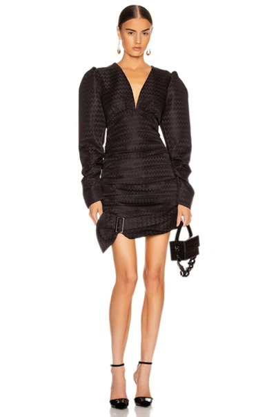 Shop Atoir Was Loved Dress In Embossed Black