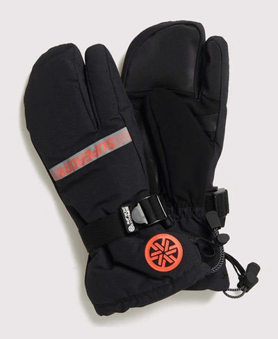 Shop Superdry Ultimate Snow Rescue Trigger Mittens In Black