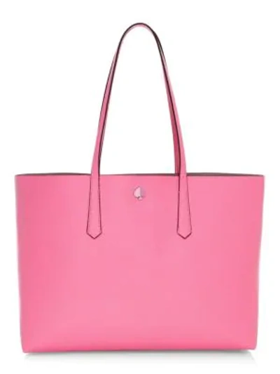 Shop Kate Spade Large Molly Leather Tote In Pink