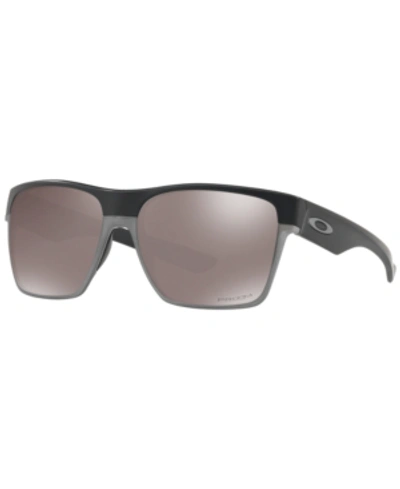 Shop Oakley Twoface Xl Polarized Sunglasses, Oo9350 In Matte Black/ Prizm Polar