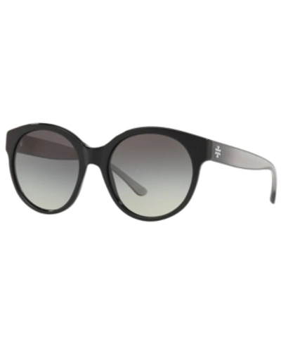 Shop Tory Burch Sunglasses, Ty7123 55 In Black/grey Gradient