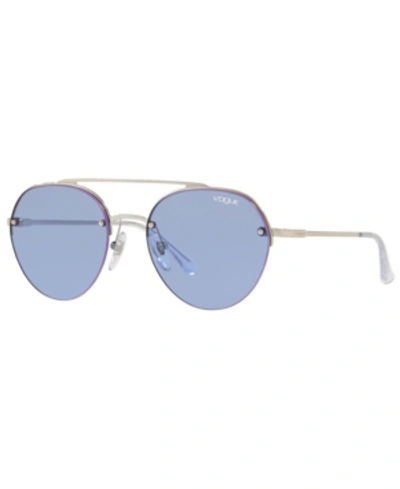 Shop Vogue Eyewear Sunglasses, Vo4113s 54 In Silver/dark Violet