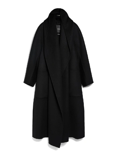 Shop Max Mara Cashmere Coat In Black