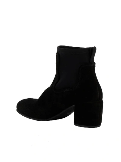 Shop Roberto Del Carlo Suede Ankle Boots In Black