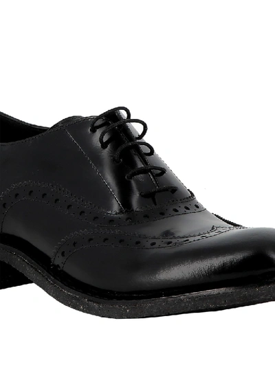 Shop Roberto Del Carlo Black Brogues