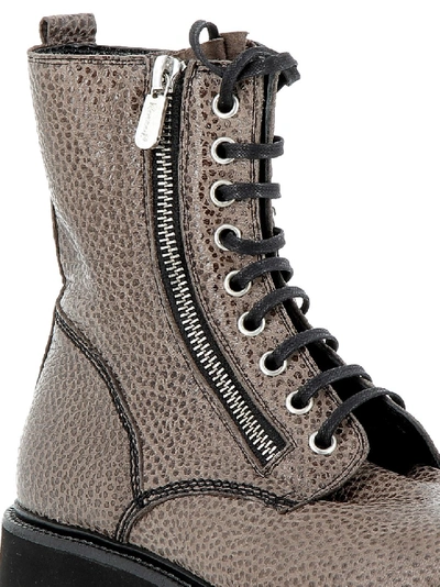 Shop Rocco P Lace-up Ankle Boot In Grey