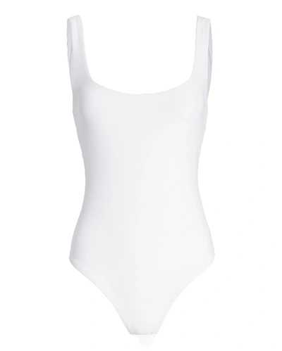 Shop Alix Nyc Mott Stretch Jersey Bodysuit In White