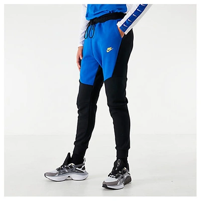 Shop Nike Men's Tech Fleece Jogger Pants In Blue