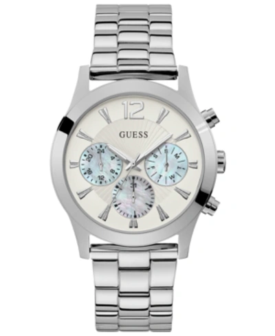 Shop Guess Women's Stainless Steel Bracelet Watch 42mm In Silver
