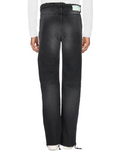 Shop Off-white Denim Pants In Black