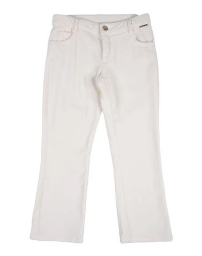 Shop Twinset Woman Pants White Size 10 Cotton, Elastane