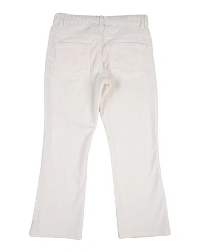 Shop Twinset Woman Pants White Size 10 Cotton, Elastane