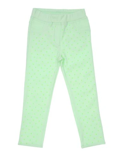 Shop Monnalisa Casual Pants In Light Green