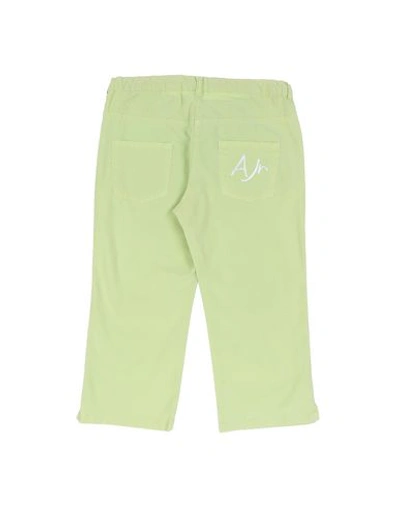 Shop Armani Junior Casual Pants In Light Green