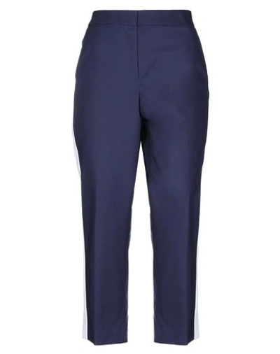 Shop Michael Michael Kors Cropped Pants In Blue