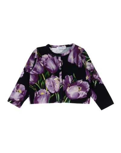 Shop Dolce & Gabbana Cardigans In Purple