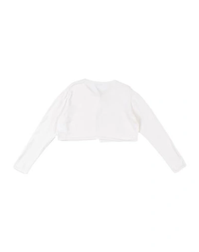 Shop Dolce & Gabbana Toddler Girl Wrap Cardigans White Size 5 Silk