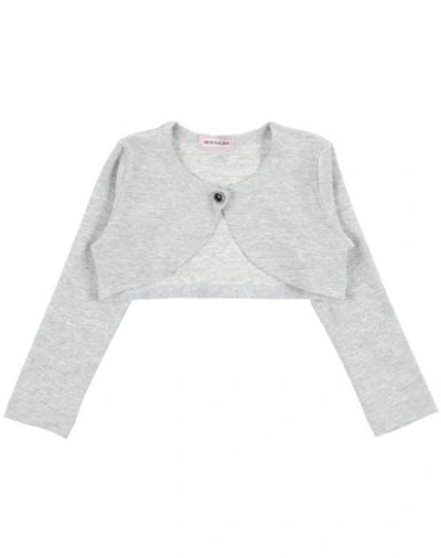 Shop Monnalisa Cardigan In Grey