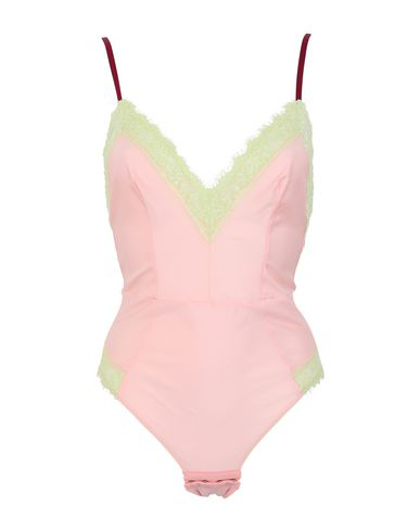 pink satin bodysuit