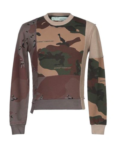 Shop Off-white &trade; Sweatshirts In Military Green