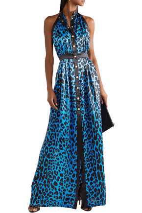 balmain leopard dress
