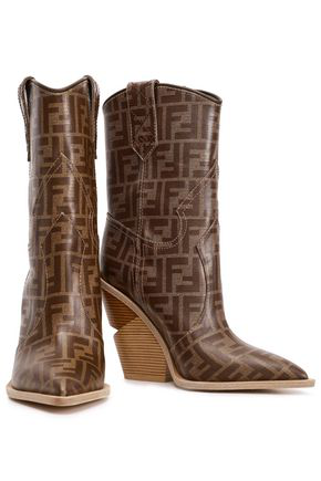 fendi printed cowboy boots