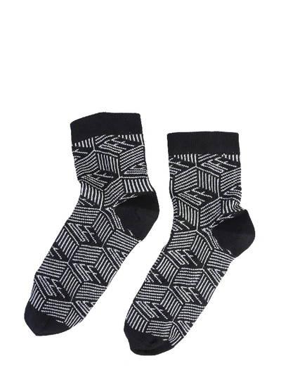 Shop Off-white Medium Socks In Nero