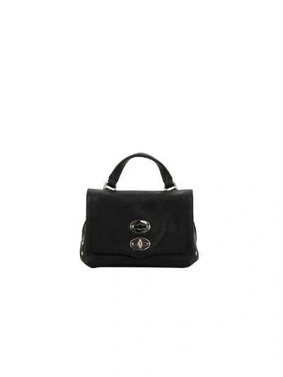Shop Zanellato Black Leather Shoulder Bag