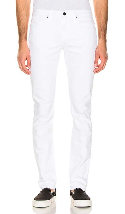 Shop Frame Slim Jeans In White