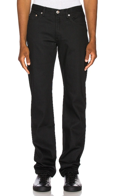 Shop Apc Standard Jeans In Black